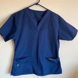 Woman's Small Wonderwink Scrub Set-Navy